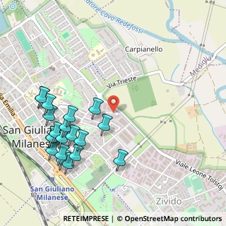 Mappa Via Marzabotto, 20098 San Giuliano Milanese MI, Italia (0.602)