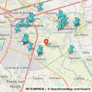 Mappa Via Vigonovese, 35127 Villatora PD, Italia (2.395)