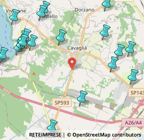 Mappa Via Torino, 13881 Cavaglià BI, Italia (2.9915)