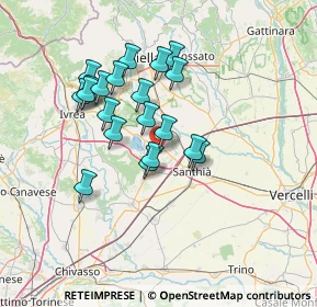 Mappa Via Torino, 13881 Cavaglià BI, Italia (11.8755)