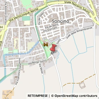 Mappa Via Borgo Sotto, 12, 26029 Soncino, Cremona (Lombardia)