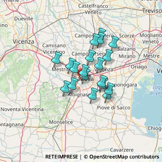 Mappa Piazzale Firenze, 35142 Padova PD, Italia (9.95421)