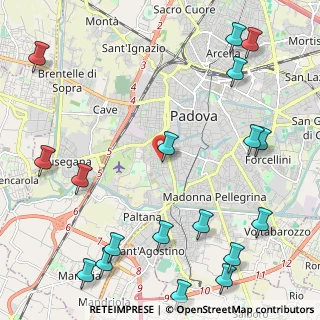 Mappa Piazzale Firenze, 35142 Padova PD, Italia (3.06389)