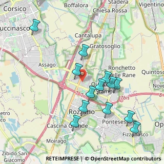 Mappa Via Monte Rosa, 20089 Rozzano MI, Italia (1.97154)