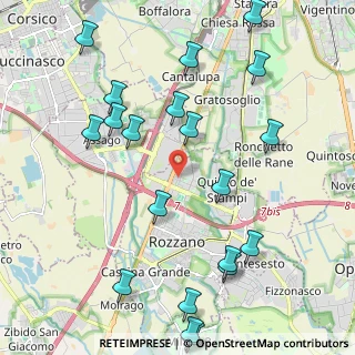 Mappa Via Monte Rosa, 20089 Rozzano MI, Italia (2.5545)