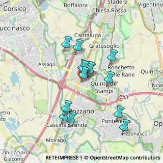 Mappa Via Monte Rosa, 20089 Rozzano MI, Italia (1.50714)