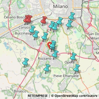 Mappa Via Sesia, 20089 Rozzano MI, Italia (3.82444)