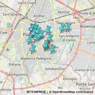 Mappa Via Lodovico Barbo, 35128 Padova PD, Italia (1.3905)