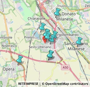 Mappa Via Friuli, 20098 San Giuliano Milanese MI, Italia (1.29727)