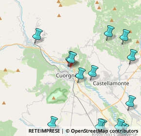 Mappa Piazza della Resistenza, 10082 Cuorgnè TO, Italia (5.75467)
