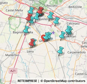 Mappa Via Caravaggio, 25016 Ghedi BS, Italia (7.11053)