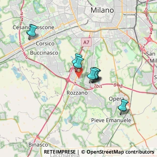 Mappa Via Monte Grappa, 20089 Rozzano MI, Italia (3.21182)