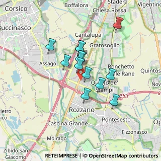 Mappa Via Monte Bianco, 20089 Rozzano MI, Italia (1.32846)