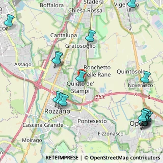 Mappa Via Peppino, 20089 Rozzano MI, Italia (3.08167)