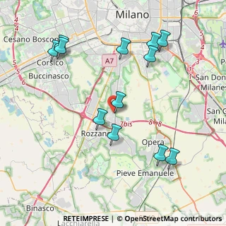 Mappa Via Peppino, 20089 Rozzano MI, Italia (4.42917)