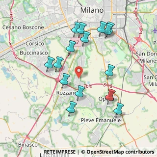 Mappa Via Peppino, 20089 Rozzano MI, Italia (3.958)