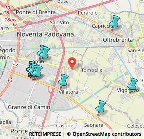 Mappa Via Vigonovese, 35020 Villatora PD, Italia (2.31133)