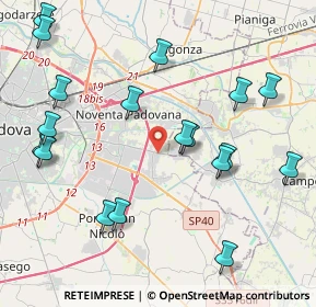 Mappa Via Vigonovese, 35020 Villatora PD, Italia (4.78)