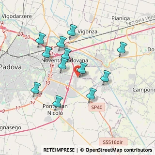 Mappa Via Vigonovese, 35020 Villatora PD, Italia (3.56417)