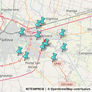 Mappa Via Vigonovese, 35020 Villatora PD, Italia (3.29273)