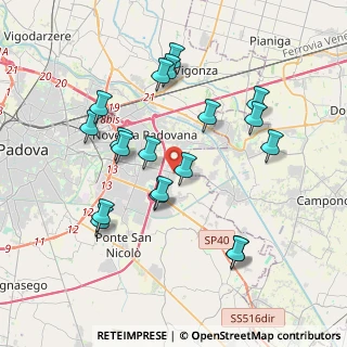 Mappa Via Vigonovese, 35020 Villatora PD, Italia (3.75053)