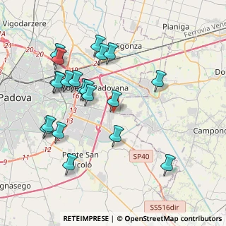 Mappa Via Vigonovese, 35020 Villatora PD, Italia (4.092)