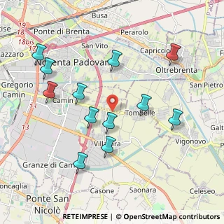 Mappa Via Vigonovese, 35020 Villatora PD, Italia (2.06083)