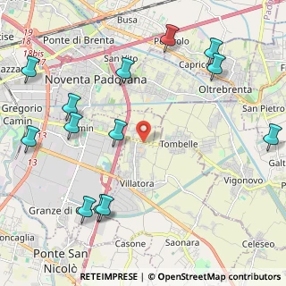 Mappa Via Vigonovese, 35020 Villatora PD, Italia (2.74846)