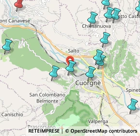 Mappa Località S. Giuseppe, 10082 Cuorgnè TO, Italia (3.313)