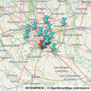 Mappa Via Puglie, 20098 Area Industriale MI, Italia (8.85667)