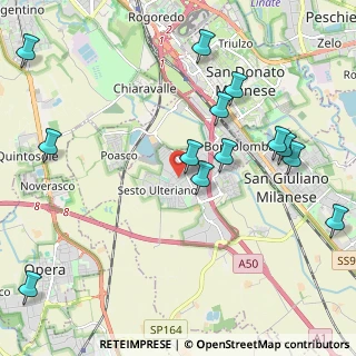 Mappa Via Puglie, 20098 Area Industriale MI, Italia (2.48538)