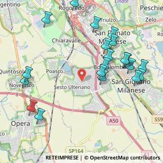 Mappa Via Puglie, 20098 Area Industriale MI, Italia (2.4855)