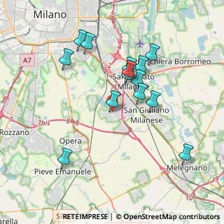 Mappa Via Puglie, 20098 Area Industriale MI, Italia (3.58714)
