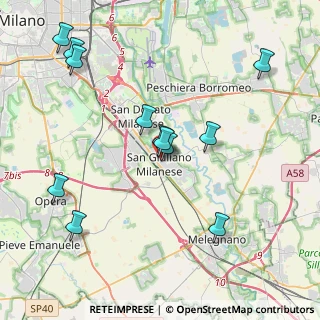 Mappa Via Don Bosco, 20098 San Giuliano Milanese MI, Italia (4.2275)
