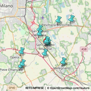 Mappa Via Don Bosco, 20098 San Giuliano Milanese MI, Italia (3.36)