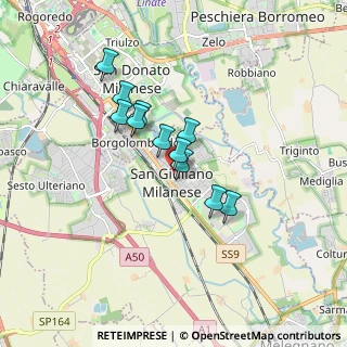 Mappa Via Don Bosco, 20098 San Giuliano Milanese MI, Italia (1.26182)