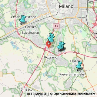 Mappa Viale Milanofiori, 20089 Rozzano MI, Italia (3.43636)