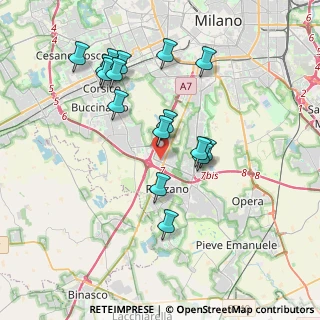Mappa Viale Milanofiori, 20089 Rozzano MI, Italia (3.68063)