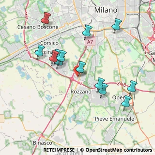 Mappa Centro Direzionale Milanofiori, 20089 Rozzano MI, Italia (3.98462)