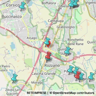 Mappa Viale Milanofiori, 20089 Rozzano MI, Italia (3.20714)