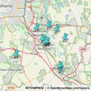 Mappa Via Fratelli Bandiera, 20098 San Giuliano Milanese MI, Italia (2.89636)