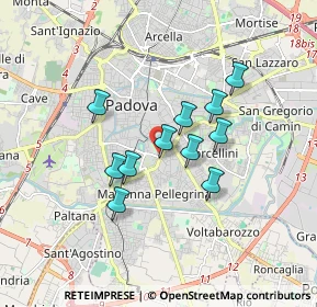 Mappa Via Michele Sanmicheli, 35126 Padova PD, Italia (1.33545)