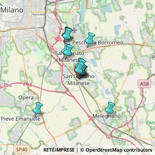 Mappa Via Sanremo, 20098 San Giuliano Milanese MI, Italia (2.30667)