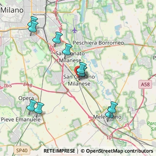 Mappa Via Sanremo, 20098 San Giuliano Milanese MI, Italia (4.21364)