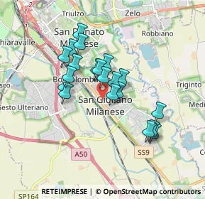 Mappa Via Emilia, 20098 San Giuliano Milanese MI, Italia (1.4075)