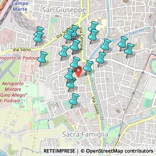 Mappa Via Ivrea, 35142 Padova PD, Italia (0.4435)