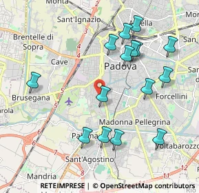 Mappa Via Ivrea, 35142 Padova PD, Italia (2.08733)