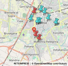 Mappa Via Ivrea, 35142 Padova PD, Italia (1.70545)