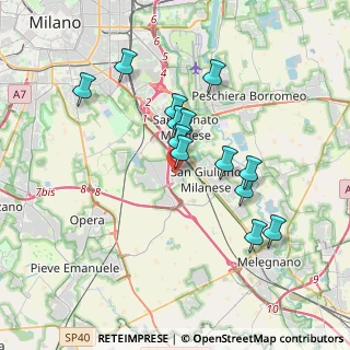 Mappa Via Don Giovanni Minzoni, 20098 San Giuliano Milanese MI, Italia (3.26462)