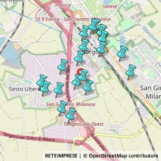 Mappa Via Don Giovanni Minzoni, 20098 San Giuliano Milanese MI, Italia (0.8995)